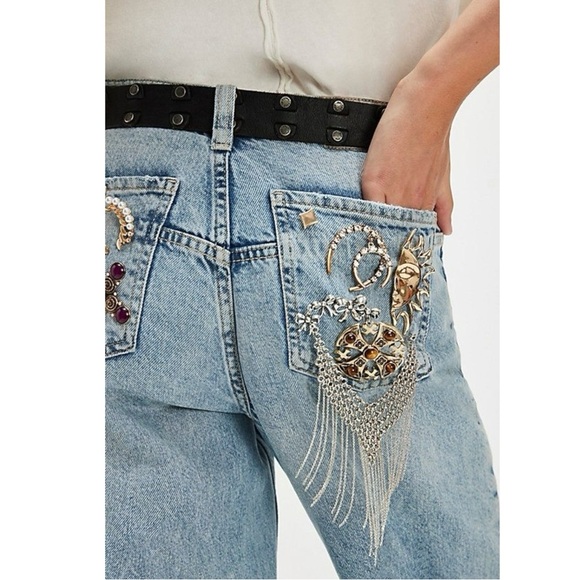 Free People Horsing Around Brooch in Gold Rhinestone Yellowstone Western Horse - Picture 13 of 14